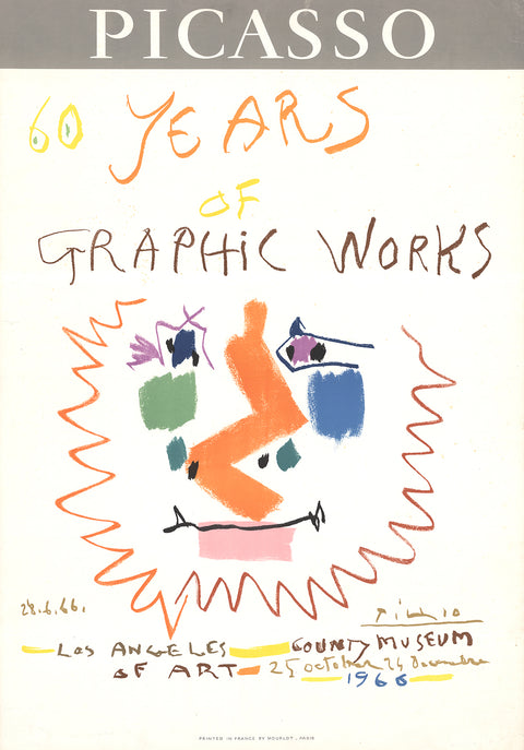 PABLO PICASSO 60 Years of Graphic Works, 1966
