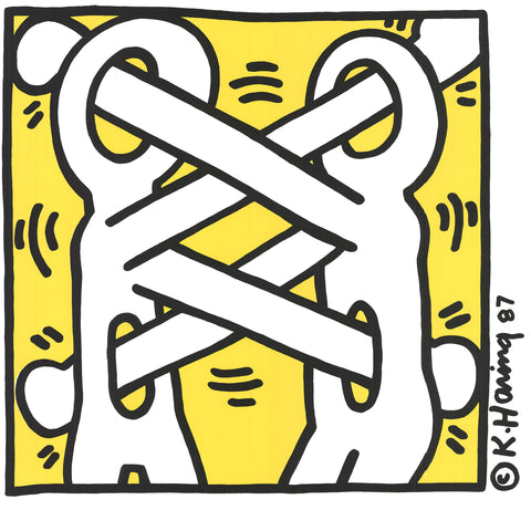 KEITH HARING Art Attack on AIDS, 1988