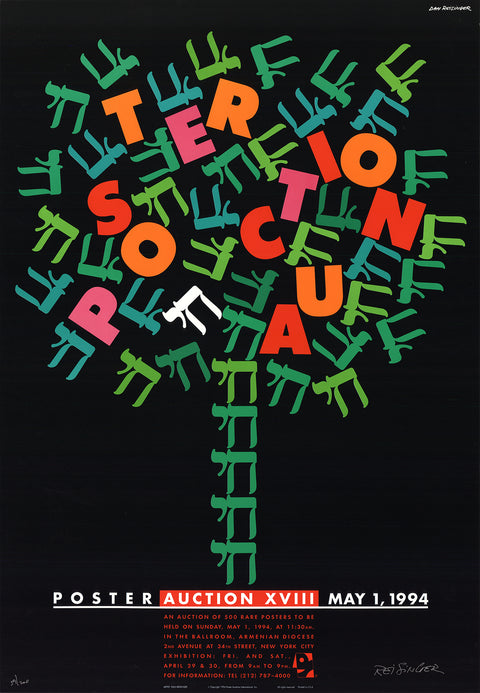 DAN REISINGER Poster Auction, 1994 - Signed