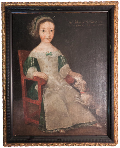 FLEMISH SCHOOL Girl in Chair, 1594