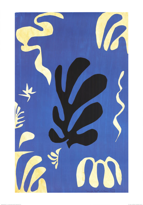 HENRI MATISSE Composition Fond Bleu, 1990