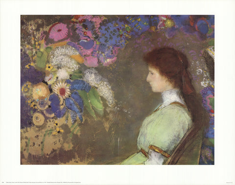 ODILON REDON Girl and Flowers