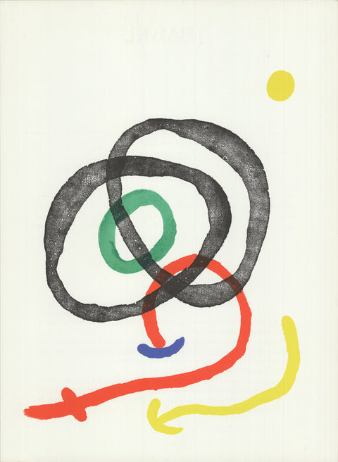 JOAN MIRO Swirl from DLM number 169, 1967