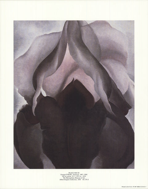 GEORGIA O'KEEFFE Black Iris III, 1987