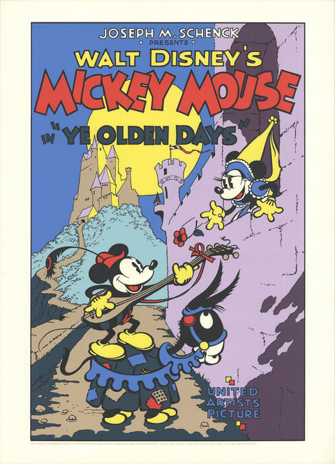 WALT DISNEY Mickey Mouse- Ye Olden Days