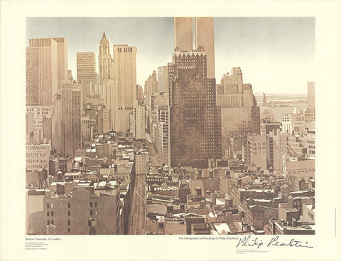 PHILIP PEARLSTEIN View Over SoHo, Lower Manhattan, 1979