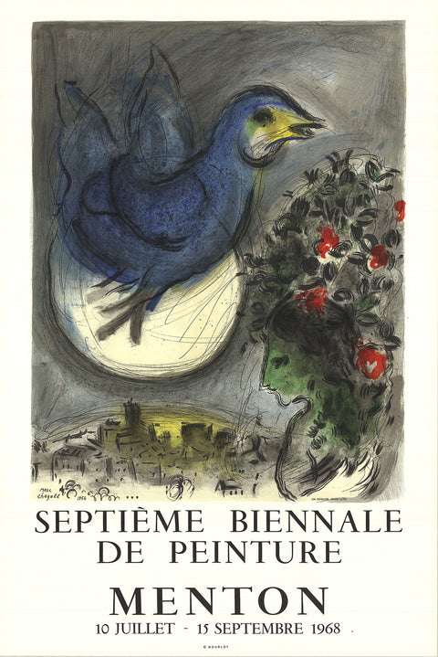 MARC CHAGALL The Bluebird (L'Oiseau Bleu), 1968
