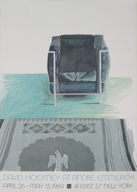 DAVID HOCKNEY Corbusier Chair and Rug (sm), 1969