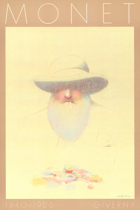 MILTON GLASER Portrait of Monet