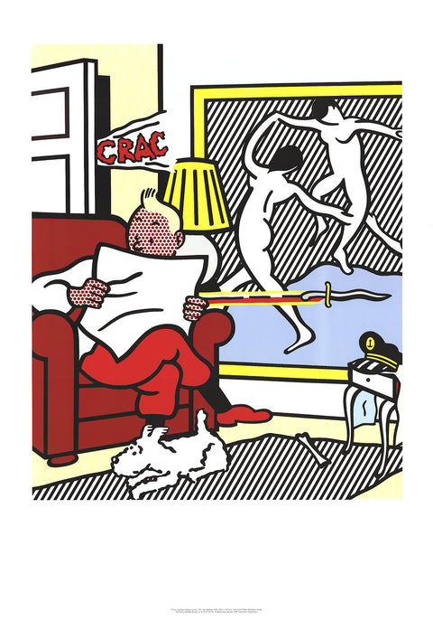 ROY LICHTENSTEIN Tintin Reading, 1995