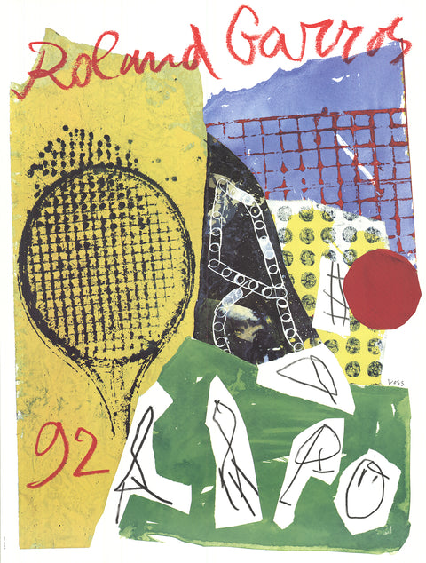 JAN VOSS Roland Garros French Open, 1992
