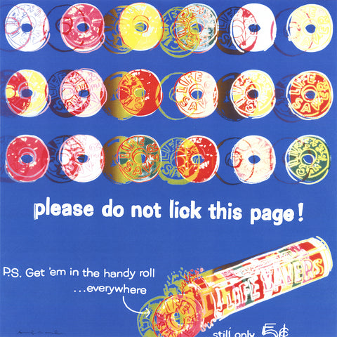 ANDY AFTER WARHOL Ads: Life Savers (Blue), 2004