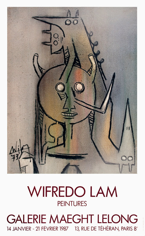 WIFREDO LAM Peintures, 1987