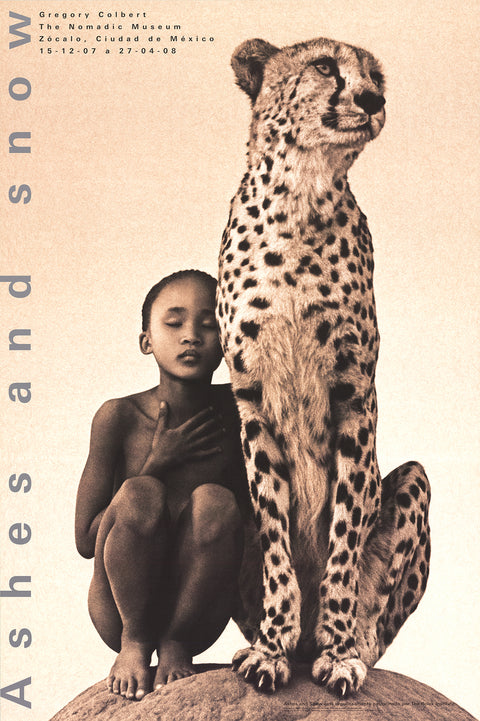 GREGORY COLBERT Child with Cheetah, Mexico City, 2007