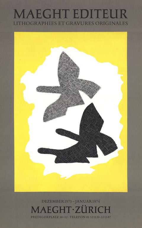 GEORGES BRAQUE Lithographie, 1973