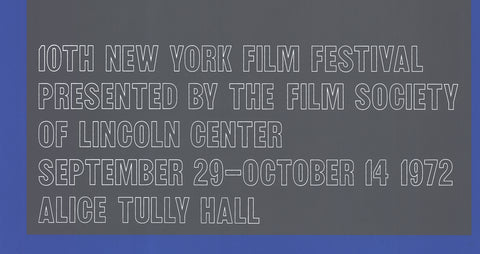 JOSEF ALBERS The 10th New York Film Festival, 1972 - Signed