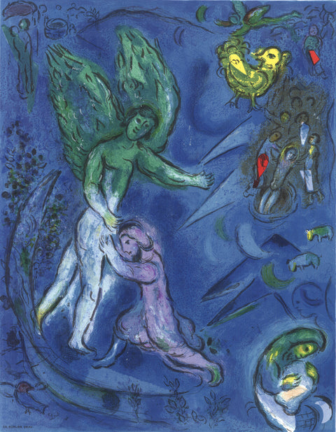MARC CHAGALL The Struggle of Jacob and the Angel, 1967