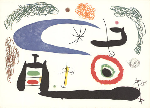 Joan Miro Season's Greetings, BOX of 50 Postcard
