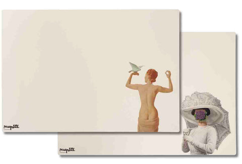Set of 2 Rene Magritte L'Embellie & La Grande Guerre (4 sets x2) Placemats
