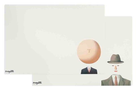 Set of 2 Rene Magritte Le Paysage de Baucis & L'Art de Vivre(4 sets x 2) Placemats