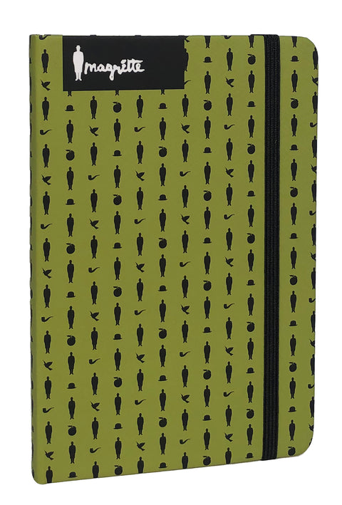 Rene Magritte Green Pattern (sm) SET OF 5 Notebook