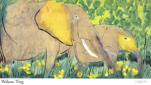 WALASSE TING Elephants (sm), 1990