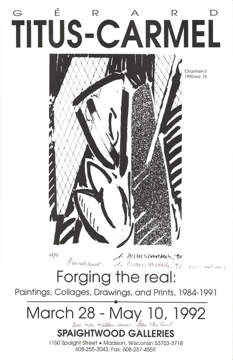GERARD TITUS-CARMEL Forging the Real, 1992 - Signed