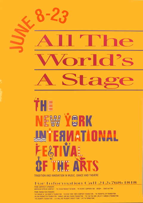 ARTIST UNKNOWN All the World's a Stage