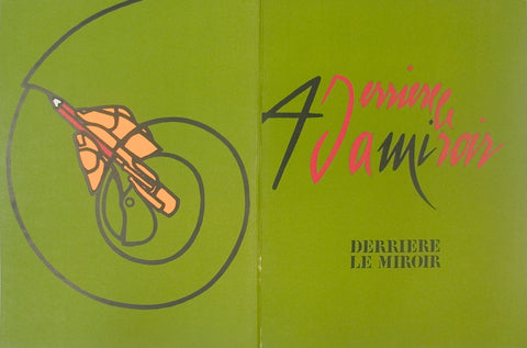 VALERIO ADAMI Derriere le Miroir, no. 206 cover, 1973