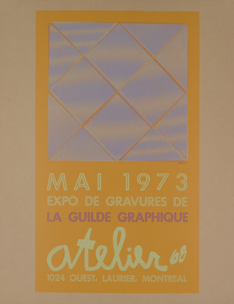 JULIEN LACROIX Expo de Gravures de la Guilde Graphique, 1973 - Signed