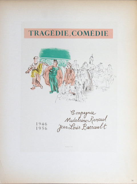 RAOUL DUFY Tragedie, Comedie, 1959