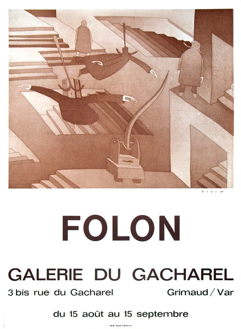 JEAN-MICHEL FOLON Galerie Du Cacharel, 1972