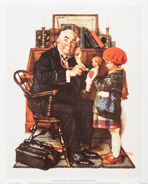 NORMAN ROCKWELL Doctor and the Doll