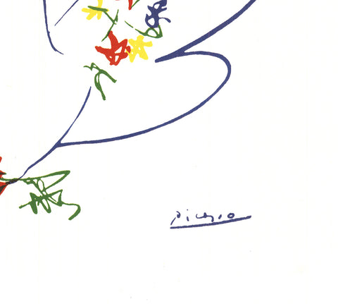 PABLO PICASSO Dove with Flowers, 1998