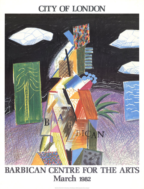 DAVID HOCKNEY Detail From Cubistic Bar, 1982