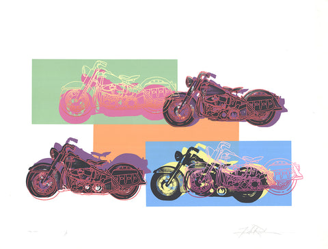 FRIEDBERT RENBAUM Harley x 4, 1994 - Signed