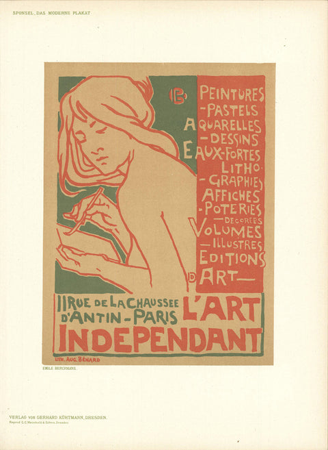 EMILE BERCHMANS L'Art Independant, 1897