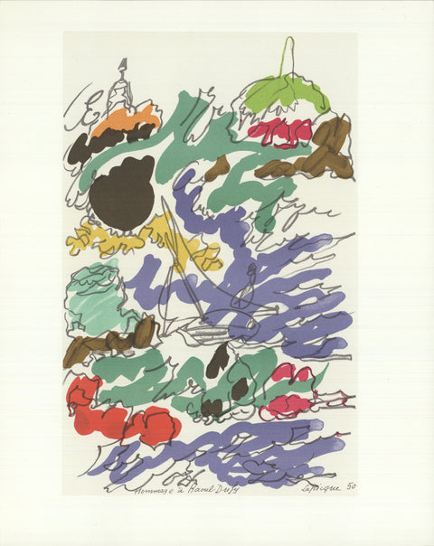 CHARLES LAPICQUE Composition, 1965