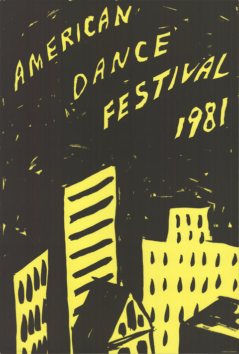 MARTHA DIAMOND American Dance Festival 1981, 1981 - Signed
