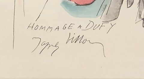 JACQUES VILLON Composition avec contrebasse, 1965
