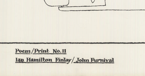 IAN HAMILTON FINLAY Poem/Print No.11 (Xmas Star), 1969