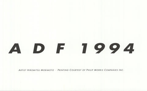HIROMITSU MORIMOTO American Dance Festival 1994, 1994 - Signed