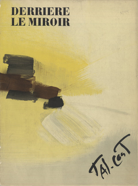 PIERRE TAL-COAT Derriere Le Miroir, no. 114 Cover, 1959