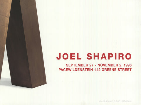 JOEL SHAPIRO Untitled, 1995, 1996