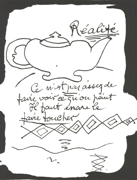GEORGES BRAQUE Realite, 1960