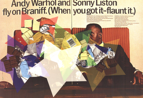 KELLEY WALKER Andy Warhol Sonny Liston Fly on Braniff. (When You've got it-Flaunt it), 2016 - Signed