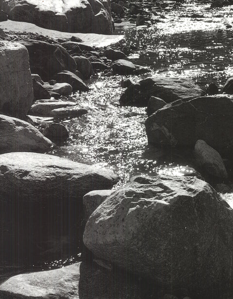 ANSEL ADAMS Mountain Stream, 1965, 1990