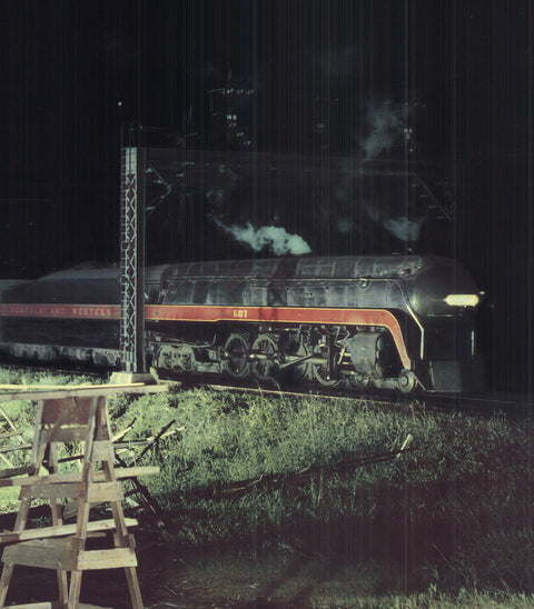 O. WINSTON LINK Train #21 Over Bridge 5 West Bound Out of Norfolk, Virginia, 1989