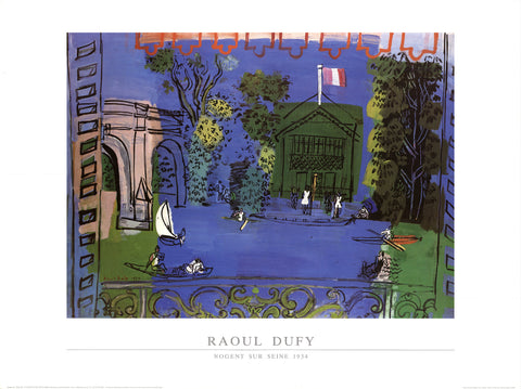 RAOUL DUFY Nogent Sur Seine, 1989