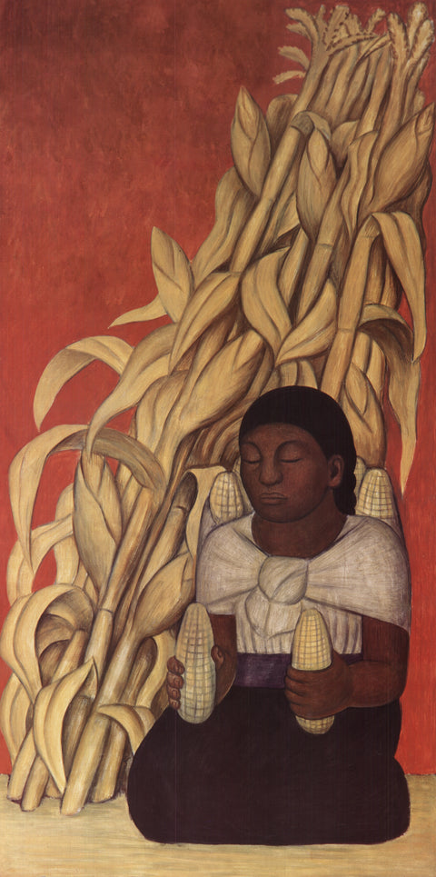 DIEGO RIVERA Indigenous Woman with Corn Stalks, 1999